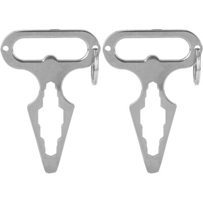 HERUSI Lot De 2 Mini Outils Multifonctions Edc : Clé À Molette, Décapsuleur, Tournevis, Etc., Pour Le Camping Et Les Activités De Plein Air. Publicité HERUSI Lot De 2 Mini Outils Multifonctions Edc : Clé À Molette, Décapsuleur, Tournevis, Etc., Pour Le Camping Et Les Activités De Plein Air. Publicité