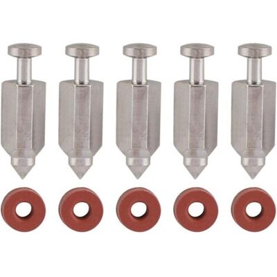 ABYSSE Kit De Réparation De Joint De Siège D'Aiguille De Soupape À Flotteur De Carburateur Pour Moteurs Verticaux Briggs Stratton 398188, 281144, 299096, 394681, 83400 5 Cv Et 6 Cv, Lot De 5 - Publicité ABYSSE Kit De Réparation De Joint De Siège D'Aiguille De Soupape À Flotteur De Carburateur Pour Moteurs Verticaux Briggs Stratton 398188, 281144, 299096, 394681, 83400 5 Cv Et 6 Cv, Lot De 5 - Publicité