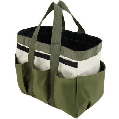 ABYSSE Sac De Rangement Pour Outils De Jardin, Cabas À 8 Poches, Robuste, En Tissu Oxford, Idéal Pour L'Intérieur Et L'Extérieur. Cadeau Parfait Pour Hommes Et Femmes. Publicité ABYSSE Sac De Rangement Pour Outils De Jardin, Cabas À 8 Poches, Robuste, En Tissu Oxford, Idéal Pour L'Intérieur Et L'Extérieur. Cadeau Parfait Pour Hommes Et Femmes. Publicité