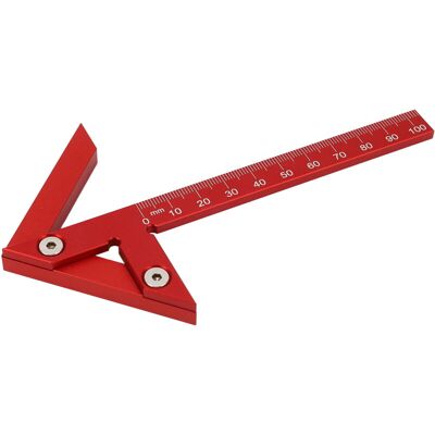 PELTOR Jeffergarden Jauge De Centrage 105 Mm 45° 90° Règle De Traçage En Alliage D'Aluminium, Outil De Mesure Pour Le Travail Du Bois - Publicité PELTOR Jeffergarden Jauge De Centrage 105 Mm 45° 90° Règle De Traçage En Alliage D'Aluminium, Outil De Mesure Pour Le Travail Du Bois - Publicité