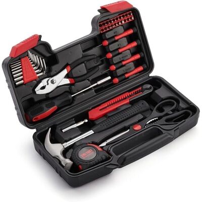 Scotch Boîte À Outils 39 Pièces, Mallette À Kit Outils Avec Boîte Et Portable Avec Pince Marteau Tournevis, Kit De Bricolage Convient Aux Réparations Domestiques À Assemblage De À Entretien, - Publicité Scotch Boîte À Outils 39 Pièces, Mallette À Kit Outils Avec Boîte Et Portable Avec Pince Marteau Tournevis, Kit De Bricolage Convient Aux Réparations Domestiques À Assemblage De À Entretien, - Publicité
