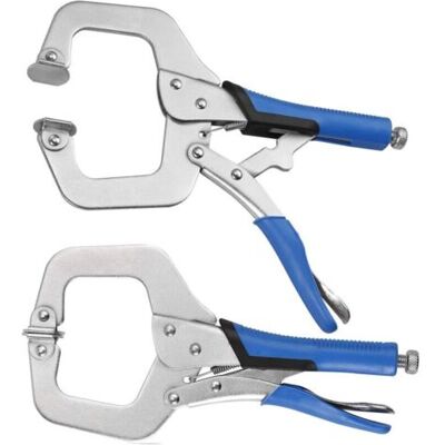 ABYSSE Serre-joint En C 2pcs Kit De Pince-étau Robuste De 11 - Publicité ABYSSE Serre-joint En C 2pcs Kit De Pince-étau Robuste De 11 - Publicité