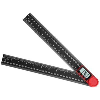 ABYSSE Rapporteur D'Angle Numérique 2 En 1, Lcd Digital Mesureur D'Angle 11.8-inch 300mm Angle Gauge, Mise À Zéro, Bascule De Degré Et Fonction De Verrouillage 0-360 ° Pour Les Artisans - Publicité ABYSSE Rapporteur D'Angle Numérique 2 En 1, Lcd Digital Mesureur D'Angle 11.8-inch 300mm Angle Gauge, Mise À Zéro, Bascule De Degré Et Fonction De Verrouillage 0-360 ° Pour Les Artisans - Publicité