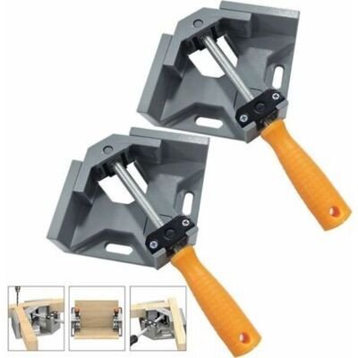 Melissa 2 Pcs Serre Joint Angle 90 °, Pince De Soudage D'Angle Avec Mâchoire Pivotante Réglable, Pour Outils Menuisier, Soudage De Charpentier - Publicité Melissa 2 Pcs Serre Joint Angle 90 °, Pince De Soudage D'Angle Avec Mâchoire Pivotante Réglable, Pour Outils Menuisier, Soudage De Charpentier - Publicité