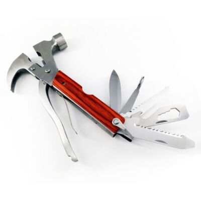 ABYSSE Marteau Multifonction Pliable En Acier, Idéal Pour Le Camping, La Randonnée Et La Pêche. Marteau En Corne De Bois Coloré. Publicité ABYSSE Marteau Multifonction Pliable En Acier, Idéal Pour Le Camping, La Randonnée Et La Pêche. Marteau En Corne De Bois Coloré. Publicité
