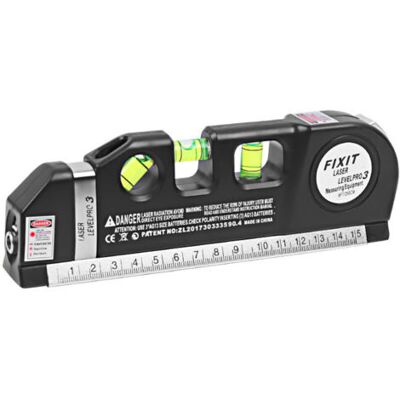 ABYSSE Niveau Laser Polyvalent , Niveaux À Bulle, Ruban À Mesurer, Règle Standard Et Métrique (8 Pi / 250 Cm) - Publicité ABYSSE Niveau Laser Polyvalent , Niveaux À Bulle, Ruban À Mesurer, Règle Standard Et Métrique (8 Pi / 250 Cm) - Publicité