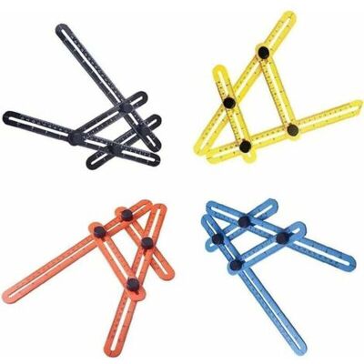 ABYSSE 4 Pièces Multi-angle Règle, Multi Angle Gabarit De Mesure, Outil De Mesure Multi-angles Métrique En Plastique Abs Pour Bricoleurs, Constructeurs, Artisans, Carpente (4 Couleurs) - Publicité ABYSSE 4 Pièces Multi-angle Règle, Multi Angle Gabarit De Mesure, Outil De Mesure Multi-angles Métrique En Plastique Abs Pour Bricoleurs, Constructeurs, Artisans, Carpente (4 Couleurs) - Publicité