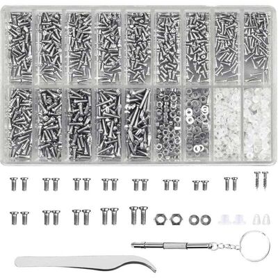 OEM Kit De Réparation Lunettes 1000 Pièces Mini Tournevis Pince À Épiler Vis Écrous Assortiment-crezuo - Publicité OEM Kit De Réparation Lunettes 1000 Pièces Mini Tournevis Pince À Épiler Vis Écrous Assortiment-crezuo - Publicité