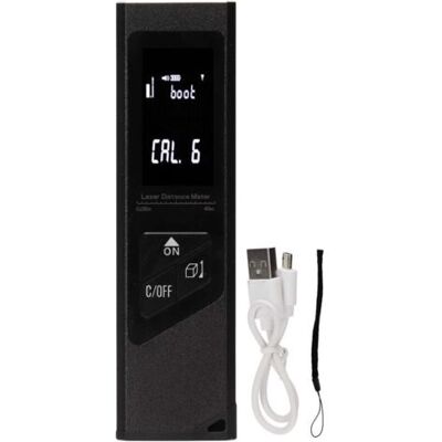 ABYSSE Télémètre Laser 40m Télémètre De Charge Usb Télémètre Laser Infrarouge Noir - Publicité ABYSSE Télémètre Laser 40m Télémètre De Charge Usb Télémètre Laser Infrarouge Noir - Publicité