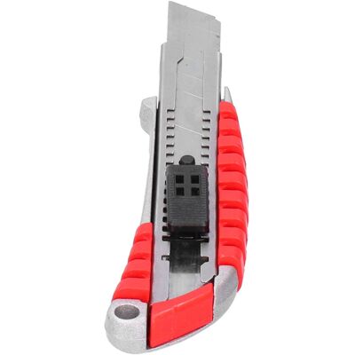 LBVIE Couteau Utilitaire En Métal Rétractable À Verrouillage Automatique, Outil De Découpe Pour Travaux Manuels, Largeur 18 Mm - Publicité LBVIE Couteau Utilitaire En Métal Rétractable À Verrouillage Automatique, Outil De Découpe Pour Travaux Manuels, Largeur 18 Mm - Publicité
