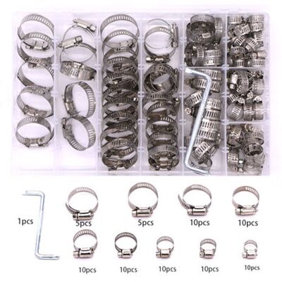 ABYSSE 81 Pièces/8-38 Mm,collier De Serrage Réglables, Tuyau Clips, Colliers De Serrage En Acier Inoxydable, Pinces De Tuyau Pour Tube A'Automobiles, Piscine - Publicité ABYSSE 81 Pièces/8-38 Mm,collier De Serrage Réglables, Tuyau Clips, Colliers De Serrage En Acier Inoxydable, Pinces De Tuyau Pour Tube A'Automobiles, Piscine - Publicité