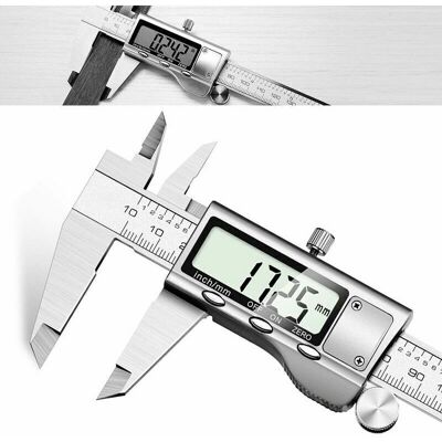 NO BRAND Pied À Coulisse Digital - Professionnel Numérique Caliper Pied À Coulisse De 150mm Mesure Précise Et Rapide. Lecture Facile En Acier Inoxydable Outil Micromètre Vernier Avec Ecran D'Affichage Lcd. Publicité NO BRAND Pied À Coulisse Digital - Professionnel Numérique Caliper Pied À Coulisse De 150mm Mesure Précise Et Rapide. Lecture Facile En Acier Inoxydable Outil Micromètre Vernier Avec Ecran D'Affichage Lcd. Publicité