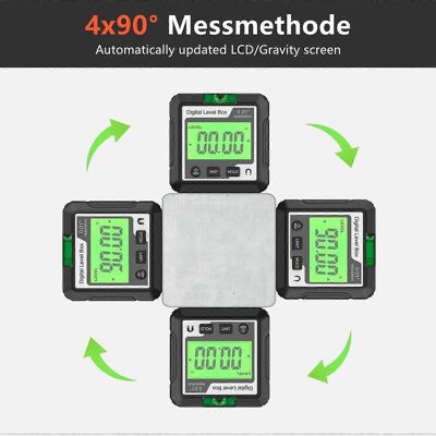 FLAMMKRAFT Outil De Mesure D'Angle Numérique, Niveau Électronique Avec Niveau À Bulle Lcd Et Base Magnétique Pour Le Travail Du Bois - Publicité FLAMMKRAFT Outil De Mesure D'Angle Numérique, Niveau Électronique Avec Niveau À Bulle Lcd Et Base Magnétique Pour Le Travail Du Bois - Publicité