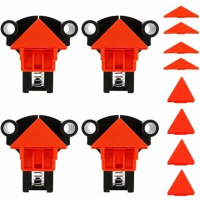 ABYSSE 4 Pcs Pince À Angle Droit 60/90/120 Degrés Pince De Réglable Serre Joint Angle Clips De Fixation D'Angle De Cadre Photo Pour Bois Bricolage Outils À Main - Publicité ABYSSE 4 Pcs Pince À Angle Droit 60/90/120 Degrés Pince De Réglable Serre Joint Angle Clips De Fixation D'Angle De Cadre Photo Pour Bois Bricolage Outils À Main - Publicité