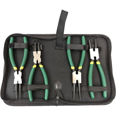 Melissa Pinces À Circlips Mini Pince Trousse D'Outils De Pince, Pinces À Anneaux Jeu Doutils Droite Courbe Interieur Extérieure Ensembles De Pinces Avec Housse De Conservation Poignée Antidérapante - Publicité Melissa Pinces À Circlips Mini Pince Trousse D'Outils De Pince, Pinces À Anneaux Jeu Doutils Droite Courbe Interieur Extérieure Ensembles De Pinces Avec Housse De Conservation Poignée Antidérapante - Publicité