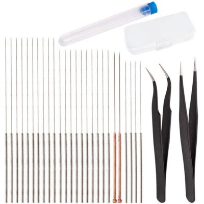 FOGSHIELD 28 Pièces Buse Nettoyage Aiguilles Kit Imprimante 3d Accessoires De Nettoyage Comprenant 26 Pièces 0,15mm, 0,25mm, 0,35mm, 0,4mm Aiguilles De Nettoyage 2 Pièces Pince À Épiler - Publicité FOGSHIELD 28 Pièces Buse Nettoyage Aiguilles Kit Imprimante 3d Accessoires De Nettoyage Comprenant 26 Pièces 0,15mm, 0,25mm, 0,35mm, 0,4mm Aiguilles De Nettoyage 2 Pièces Pince À Épiler - Publicité
