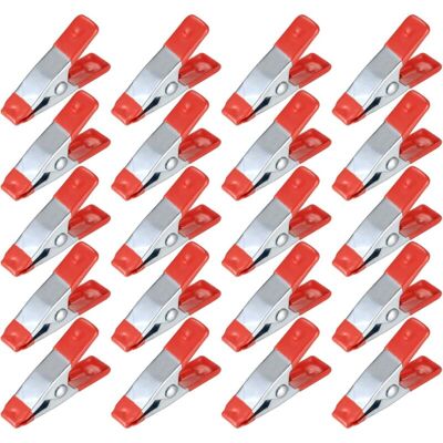 OEM 20 Pièces Pinces À Ressort Métal, Modélisme Pince À Épiler, Metal Spring Clamps, Pinces À Linge Grip Holder Pour Bâche, Camping, Tarpaulin, Travail Bois, Outil De Modélisation - 2 Pouces - Publicité OEM 20 Pièces Pinces À Ressort Métal, Modélisme Pince À Épiler, Metal Spring Clamps, Pinces À Linge Grip Holder Pour Bâche, Camping, Tarpaulin, Travail Bois, Outil De Modélisation - 2 Pouces - Publicité