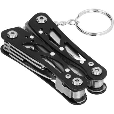 LBVIE Pince Pliante Multifonctionnelle Mini Outil Multifonction Porte-clés Edc Manuel D'Utilisation Noir - Publicité LBVIE Pince Pliante Multifonctionnelle Mini Outil Multifonction Porte-clés Edc Manuel D'Utilisation Noir - Publicité