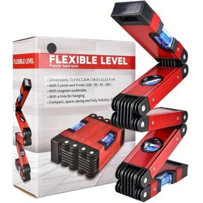 ABYSSE Niveau Pliable Multifonction 28 Pouces – Outil De Menuiserie Multi-angles Pour Nivellement Précis, Gain De Temps - Publicité ABYSSE Niveau Pliable Multifonction 28 Pouces – Outil De Menuiserie Multi-angles Pour Nivellement Précis, Gain De Temps - Publicité