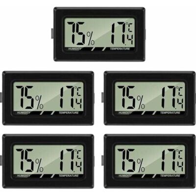 ABYSSE (5pcs)mini Digital Lcd Thermomètre Hygromètre Température Humidité Testeur Thermomètre Portable Thermo Hygromètre Indicateur Pour Bureau Cuisine - Publicité ABYSSE (5pcs)mini Digital Lcd Thermomètre Hygromètre Température Humidité Testeur Thermomètre Portable Thermo Hygromètre Indicateur Pour Bureau Cuisine - Publicité