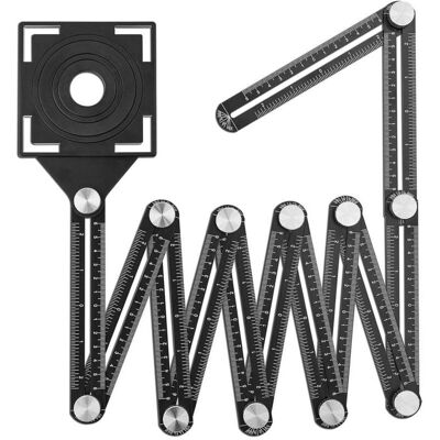 OEM Gunpla Règle De Mesure Multi-angle 12 Styles Latéraux Avec Gabarit D'Angle, Trous De Positionnement, Règle Coulissante Pliable Pour Menuisier, Carreleur, Outil De Modèle - Publicité OEM Gunpla Règle De Mesure Multi-angle 12 Styles Latéraux Avec Gabarit D'Angle, Trous De Positionnement, Règle Coulissante Pliable Pour Menuisier, Carreleur, Outil De Modèle - Publicité