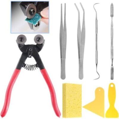 OEM Lot De 8 Outils De Mosaïque Robustes À Double Roue, Pince À Épiler Avec Grattoirs, Pinces, Crochet À Double Extrémité, Spatule, Éponge - Publicité OEM Lot De 8 Outils De Mosaïque Robustes À Double Roue, Pince À Épiler Avec Grattoirs, Pinces, Crochet À Double Extrémité, Spatule, Éponge - Publicité