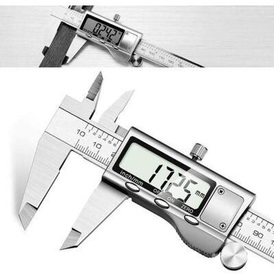 FANGMEDIA Pied À Coulisse Digital,professionnel Numérique Caliper Pied À Coulisse De 150mm Mesure Précise Et Rapide,en Acier Inoxydable Outil Micromètre Vernier - Publicité FANGMEDIA Pied À Coulisse Digital,professionnel Numérique Caliper Pied À Coulisse De 150mm Mesure Précise Et Rapide,en Acier Inoxydable Outil Micromètre Vernier - Publicité