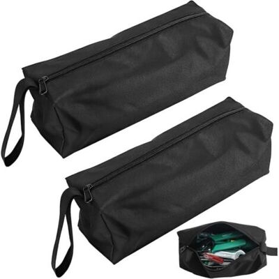ABYSSE 2 Pièces Petit Sac À Outils, Petite Sac De Rangement 25 X 10 X10cm En Polyester 600d, Portable Avec Sangle Suspendue Et Fermeture À Glissière (noir) - Publicité ABYSSE 2 Pièces Petit Sac À Outils, Petite Sac De Rangement 25 X 10 X10cm En Polyester 600d, Portable Avec Sangle Suspendue Et Fermeture À Glissière (noir) - Publicité