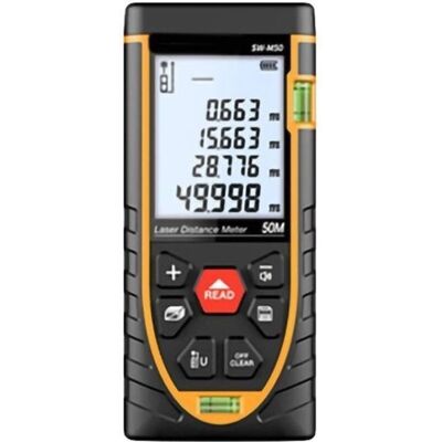 SANS MARQUE 50m Télémètre Laser - Outil De Mesure Avec Double Niveau À Bulle - Télémètre Laser Numérique Portable - Publicité SANS MARQUE 50m Télémètre Laser - Outil De Mesure Avec Double Niveau À Bulle - Télémètre Laser Numérique Portable - Publicité