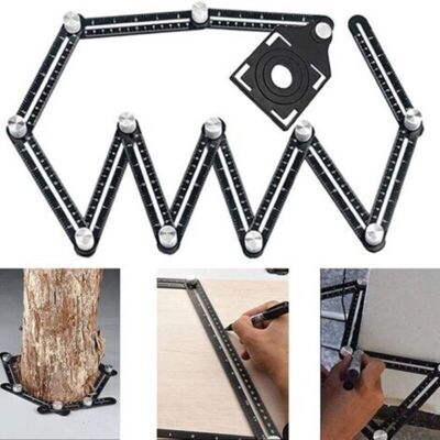 SANS MARQUE Règle De Mesure Multi-angle Pour Carrelage - Outil D'Angle Noir - Pochoir D'Angle En Métal D'Aluminium - 12 Outils Latéraux - Convient Pour La Menuiserie, Les Carreaux De Céramique - Rwrègle - Publicité SANS MARQUE Règle De Mesure Multi-angle Pour Carrelage - Outil D'Angle Noir - Pochoir D'Angle En Métal D'Aluminium - 12 Outils Latéraux - Convient Pour La Menuiserie, Les Carreaux De Céramique - Rwrègle - Publicité