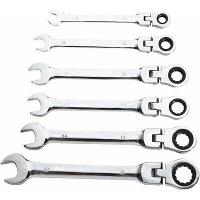 SANS MARQUE Jeu De Clés À Cliquet Clé Mixte - Clé À Cliquet 6 Pièces Clé Dynamométrique 8 10 12 13 14 17mm,outils De Maintenance - Publicité SANS MARQUE Jeu De Clés À Cliquet Clé Mixte - Clé À Cliquet 6 Pièces Clé Dynamométrique 8 10 12 13 14 17mm,outils De Maintenance - Publicité