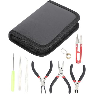 LBVIE Ensemble De 8 Pinces À Bijoux, Outils De Réparation Et De Traitement Des Apprêts, Ciseaux Pour La Création De Bijoux Et Autres Fournitures De Bricolage. Publicité LBVIE Ensemble De 8 Pinces À Bijoux, Outils De Réparation Et De Traitement Des Apprêts, Ciseaux Pour La Création De Bijoux Et Autres Fournitures De Bricolage. Publicité