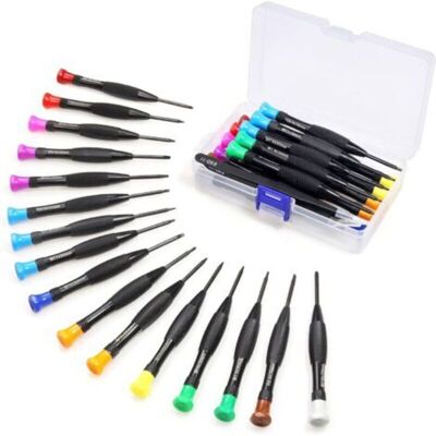 OEM Kit De 18 Tournevis Mini Magnétiques Torx, Cruciforme Et Plat – T2 À T10 – Pour Smartphone, Montre, Console Xbox Et Électronique - Publicité OEM Kit De 18 Tournevis Mini Magnétiques Torx, Cruciforme Et Plat – T2 À T10 – Pour Smartphone, Montre, Console Xbox Et Électronique - Publicité