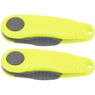 LAVVE Lot De 2 Mini Ciseaux À Ligne De Badminton, Ciseaux Rapides En Forme De Crevette, Coupe-ligne De Pêche Pliables Et Portables Pour L'Extérieur, Jaune Fluo - Publicité LAVVE Lot De 2 Mini Ciseaux À Ligne De Badminton, Ciseaux Rapides En Forme De Crevette, Coupe-ligne De Pêche Pliables Et Portables Pour L'Extérieur, Jaune Fluo - Publicité