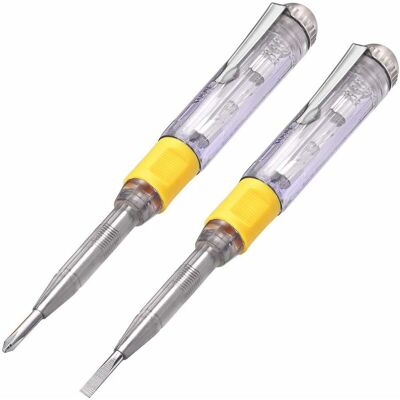 Melissa Testeur De Tension Testeur De Secteur Tournevis Électrique Testeur Stylo Électrique Testeur Tension 220v Tournevis À Fente Electrify Détecteur Volt Testeur Électrique 100-500v (lot De 2) - Publicité Melissa Testeur De Tension Testeur De Secteur Tournevis Électrique Testeur Stylo Électrique Testeur Tension 220v Tournevis À Fente Electrify Détecteur Volt Testeur Électrique 100-500v (lot De 2) - Publicité