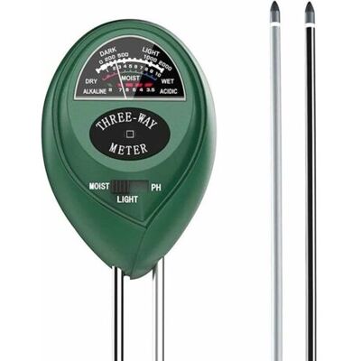 ABYSSE Testeur De Sol 3 En 1 Ph, Humidité, Intensité Lumineuse Sans Batterie Technologie De Détection À Double Aiguille Précision Scientifique - Publicité ABYSSE Testeur De Sol 3 En 1 Ph, Humidité, Intensité Lumineuse Sans Batterie Technologie De Détection À Double Aiguille Précision Scientifique - Publicité
