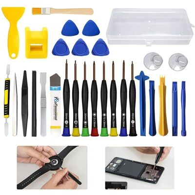 ENLENK 30pcs Kit D'outils De Rparation De Tlphone, Professionnel Jeu De Tournevis De Prcision, Avec 8 Tournevis De Prcision Magntiques Et Levier D'ouverture, Adapt Pour Smartphones, Tablettes Montre, - Publicité ENLENK 30pcs Kit D'outils De Rparation De Tlphone, Professionnel Jeu De Tournevis De Prcision, Avec 8 Tournevis De Prcision Magntiques Et Levier D'ouverture, Adapt Pour Smartphones, Tablettes Montre, - Publicité
