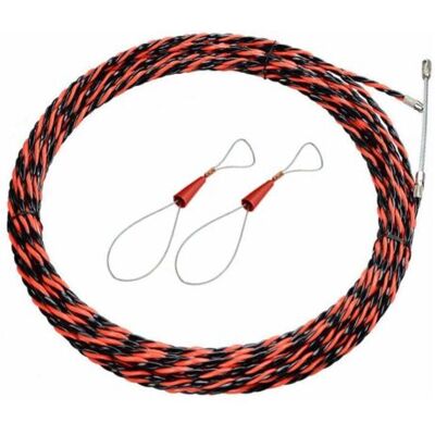 ABYSSE Aiguille Electricien 50m Tire Fil Electrique 5mm Diamètre Aiguille Tire Fil, Rétractable D'Installation Pour Tire Cable Et Rallonge En Acier Spiralé Flexible Tire Fils Electrique Tire Fils D'É - Publicité ABYSSE Aiguille Electricien 50m Tire Fil Electrique 5mm Diamètre Aiguille Tire Fil, Rétractable D'Installation Pour Tire Cable Et Rallonge En Acier Spiralé Flexible Tire Fils Electrique Tire Fils D'É - Publicité