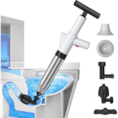 ABYSSE Déboucheur De Canalisation, Outil De Débouchage Haute Pression Par Air, Ventouse Polyvalente Et Puissante Pour Canalisations De Salle De Bain - Publicité ABYSSE Déboucheur De Canalisation, Outil De Débouchage Haute Pression Par Air, Ventouse Polyvalente Et Puissante Pour Canalisations De Salle De Bain - Publicité