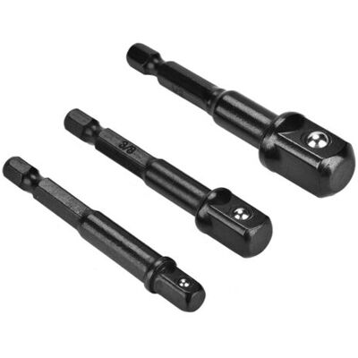 ABYSSE Adaptateur De Rallonge De Douille À Tête Sphérique Carrée (3 Pièces) (noir) - Publicité ABYSSE Adaptateur De Rallonge De Douille À Tête Sphérique Carrée (3 Pièces) (noir) - Publicité