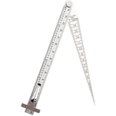 ABYSSE Kit De Jauges De Diamètre D'Échelle Conique Combinée 2 En 1, Règle Et Réglet - Publicité ABYSSE Kit De Jauges De Diamètre D'Échelle Conique Combinée 2 En 1, Règle Et Réglet - Publicité