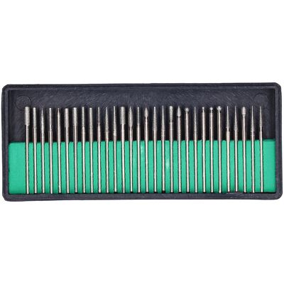 WEYTOLL 30 Pièces Tête De Meulage Peu Émeri Broyeur Fraise Fichier Ensemble D'Outils Kit Pour Polir La Sculpture Tige De 2,3 Mm - Publicité WEYTOLL 30 Pièces Tête De Meulage Peu Émeri Broyeur Fraise Fichier Ensemble D'Outils Kit Pour Polir La Sculpture Tige De 2,3 Mm - Publicité