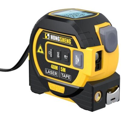 ABYSSE 1 Pc Mètre Ruban Numérique, Télémètre Laser 40 M Et Mètre Ruban 5 M, Unités D'Affichage Numérique En Temps Réel En Ft/m/in - Publicité ABYSSE 1 Pc Mètre Ruban Numérique, Télémètre Laser 40 M Et Mètre Ruban 5 M, Unités D'Affichage Numérique En Temps Réel En Ft/m/in - Publicité