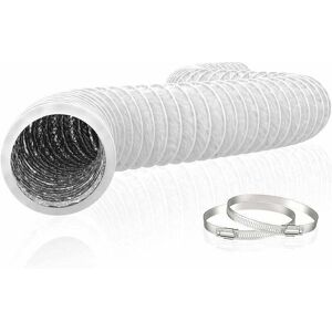 Alovez - 150mm Tuyau D'Evacuation Flexible En Aluminium Pvc 6m Long - Tube De Ventilation Pour Extracteur D'Air, Climatisation, Sèche-linge (ø150mm6m, Blanc)-rapanda - Publicité Alovez - 150mm Tuyau D'Evacuation Flexible En Aluminium Pvc 6m Long - Tube De Ventilation Pour Extracteur D'Air, Climatisation, Sèche-linge (ø150mm6m, Blanc)-rapanda - Publicité