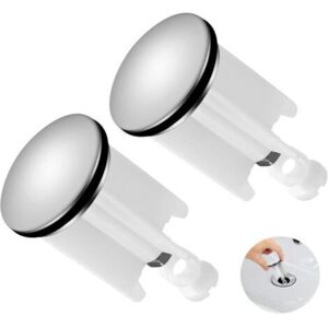 Longziming - 2pcs Bouchon De Vidange Universel Pour Lavabo - Bonde Réglable En Laiton Chromé Blanc - Compatible Évier Cuisine Et Salle De Bain - Bouchon Lavabo Haute Résistance - Système D'Étanchéité Optimal - Publicité Longziming - 2pcs Bouchon De Vidange Universel Pour Lavabo - Bonde Réglable En Laiton Chromé Blanc - Compatible Évier Cuisine Et Salle De Bain - Bouchon Lavabo Haute Résistance - Système D'Étanchéité Optimal - Publicité