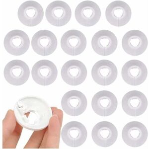 TKAAKT 30 Pcs Cache-tuyau,colliers De Pipe Couvercles De Tuyaux De Radiateur En Plastique Pour Tuyau, Rosaces De Recouvrement Pour Cacher Les Tuyaux De Radiateurs(blanc) - Publicité TKAAKT 30 Pcs Cache-tuyau,colliers De Pipe Couvercles De Tuyaux De Radiateur En Plastique Pour Tuyau, Rosaces De Recouvrement Pour Cacher Les Tuyaux De Radiateurs(blanc) - Publicité