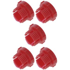 Cyclingcolors - 5x Bouchon Anti-poussière Filetage Mâle Type Bsp En Plastique Rouge Embout Raccord Capuchon Protection Tuyau Hydraulique Tube, Diamètre Filetage 1/4'' - Publicité Cyclingcolors - 5x Bouchon Anti-poussière Filetage Mâle Type Bsp En Plastique Rouge Embout Raccord Capuchon Protection Tuyau Hydraulique Tube, Diamètre Filetage 1/4'' - Publicité