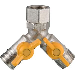 Ahlsen - Rechange Valve 1/2 Raccord Y Laiton Vanne 3 Voies En Douchette Adaptateur Robinet D'Arrêt Pour Cuisine Ou Salle De Bain - Publicité Ahlsen - Rechange Valve 1/2 Raccord Y Laiton Vanne 3 Voies En Douchette Adaptateur Robinet D'Arrêt Pour Cuisine Ou Salle De Bain - Publicité