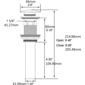 Moderne Pop-up Rétro Bouchon Bonde De Lavabo Vidange Clic-clac Avec Trop-plein En Laiton Doré Universel Valve Draineur D'Evier Vasque Siphon Avec Trou De Débordement Poli- Avec Trop-plein - Aiperq - Publicité Moderne Pop-up Rétro Bouchon Bonde De Lavabo Vidange Clic-clac Avec Trop-plein En Laiton Doré Universel Valve Draineur D'Evier Vasque Siphon Avec Trou De Débordement Poli- Avec Trop-plein - Aiperq - Publicité