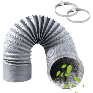 OEM Conduit De Sortie D'Air Flexible De 3 M, Tube D'Air De 100 Mm Avec 2 Colliers De Serrage, Flexible En Acier, Aluminium Et Pvc Pour Extracteur D'Air, Climatisation, Sécheuse, Conduits D'Air, Systèmes D - Publicité OEM Conduit De Sortie D'Air Flexible De 3 M, Tube D'Air De 100 Mm Avec 2 Colliers De Serrage, Flexible En Acier, Aluminium Et Pvc Pour Extracteur D'Air, Climatisation, Sécheuse, Conduits D'Air, Systèmes D - Publicité